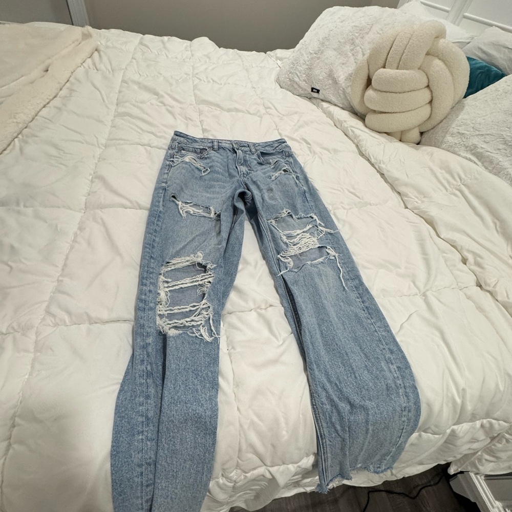 Distressed Blue Women's Jeans